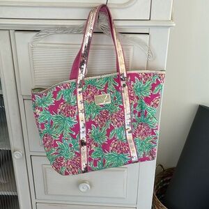 Lilly Pulitzer waterproof tote bag